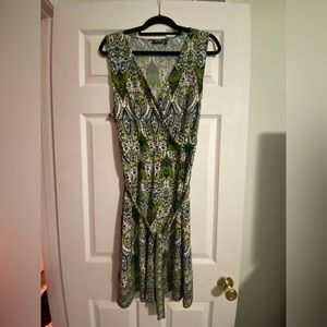 Sleeveless dress.  Perfect under a cardinal sweater